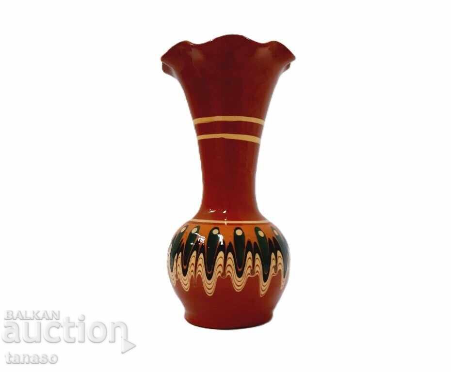 Auction Old Trojan ceramic vase, small vase Auction Old Trojan ceramic vase, small vase