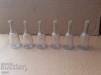 Vintage glass jugs, pitchers - 6 pieces
