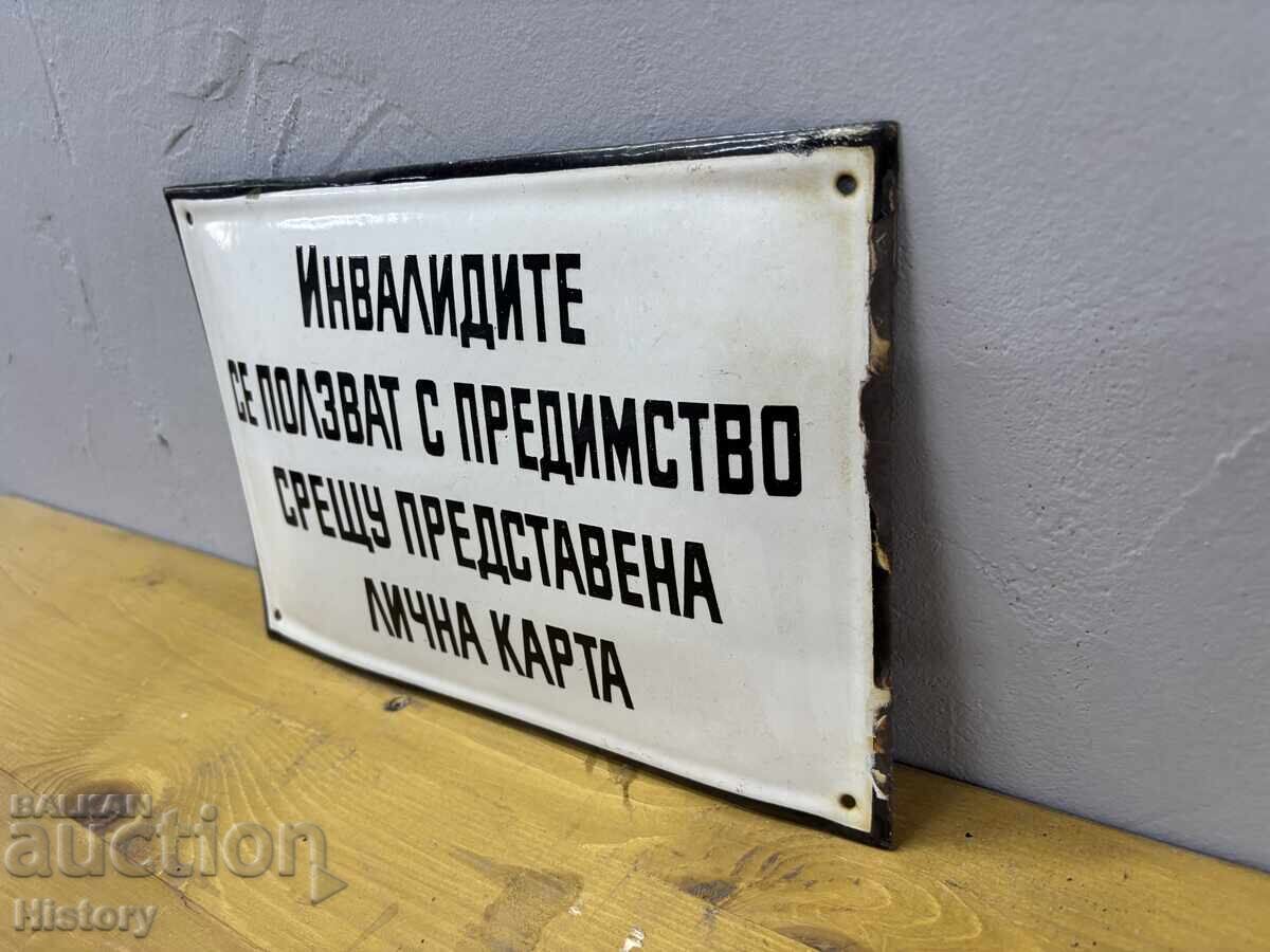 Licitație Placa emailata