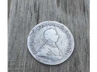 Сребърна Монета 1 Рубла 1762 Петър 3 АВТЕНТИЧНА !!!