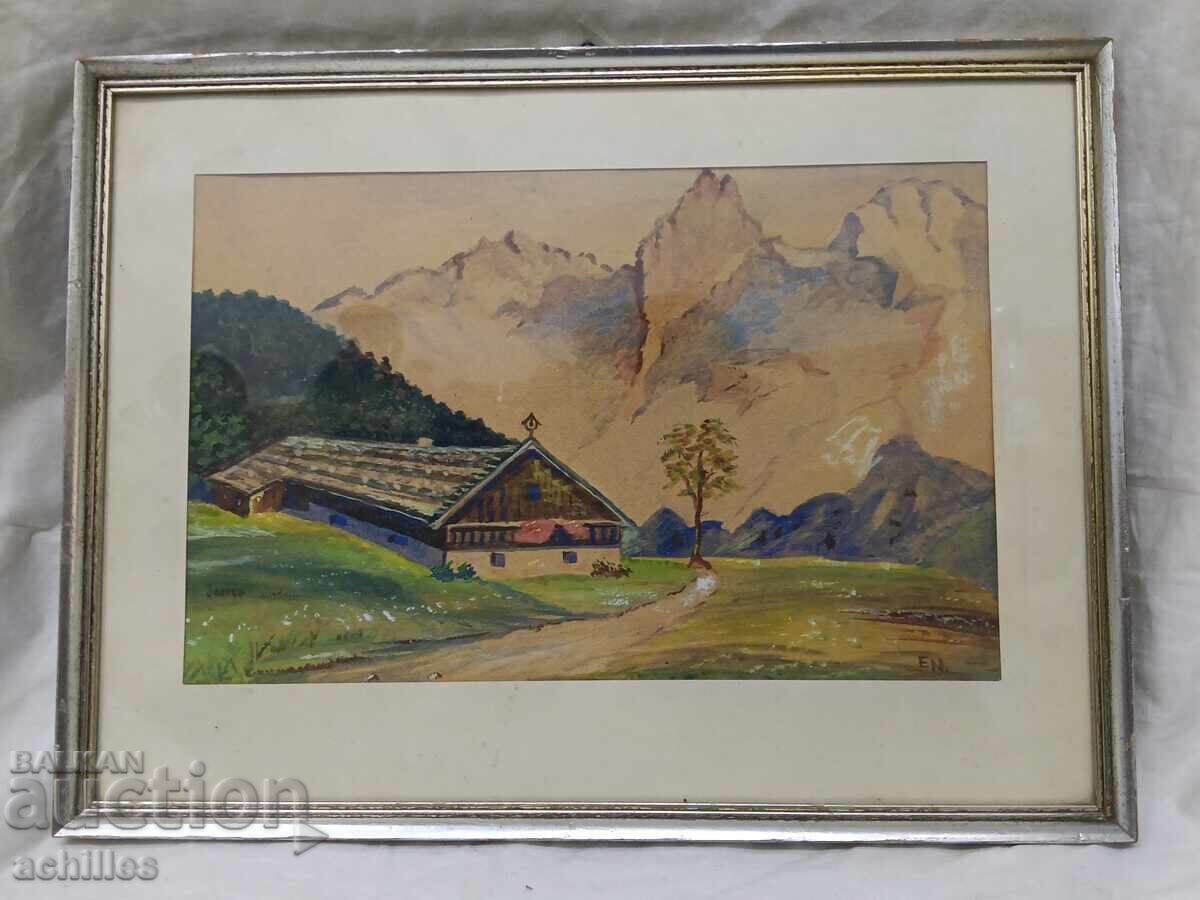 Old watercolor with price € 8.00 | 15.65 BGN