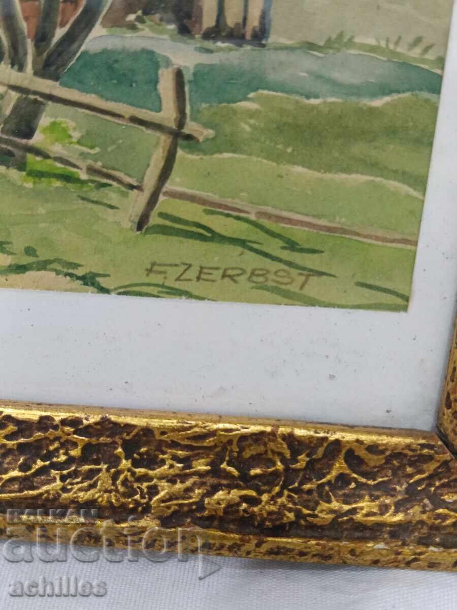 Old watercolor with price € 18.00 | 35.21 BGN
