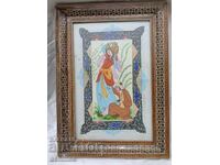 Persian Iranian painting unique frame