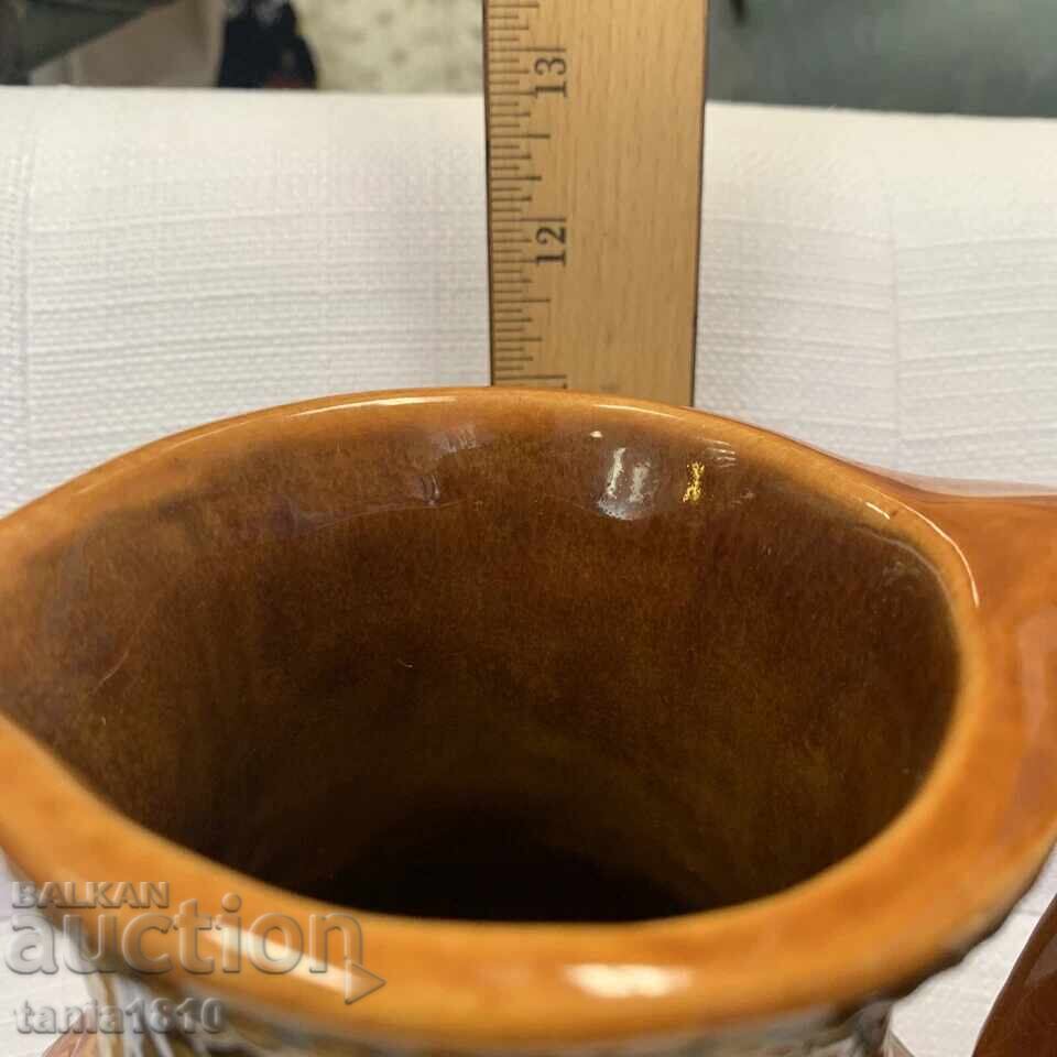 Παράδοση Κεραμική κανάτα Gmundner GK Keramik, πορτοκαλί, καφέ, πράσινη Παράδοση Κεραμική κανάτα Gmundner GK Keramik, πορτοκαλί, καφέ, πράσινη