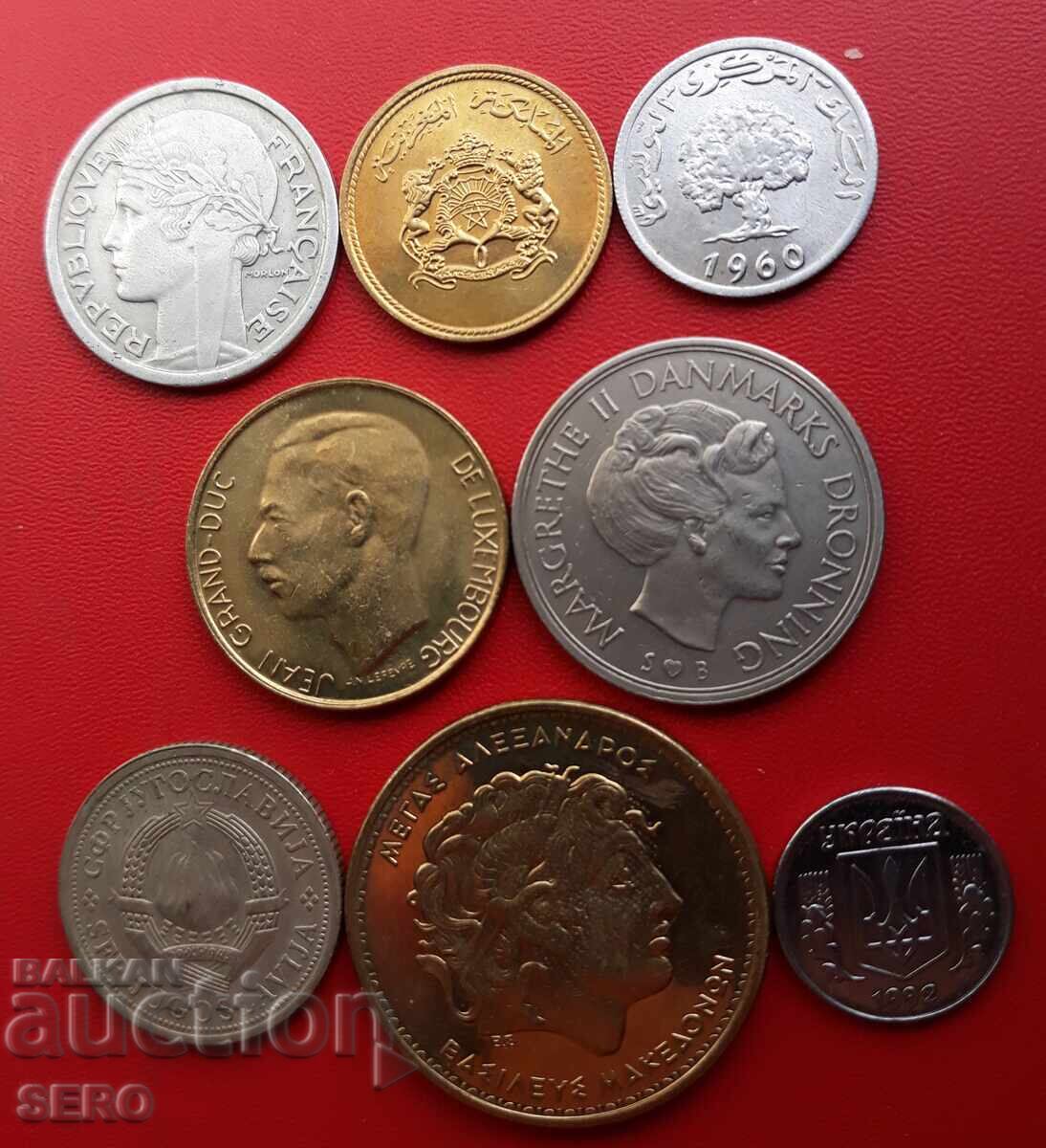 Mixed lot of 8 coins with price € 0.51 | 1.00 BGN