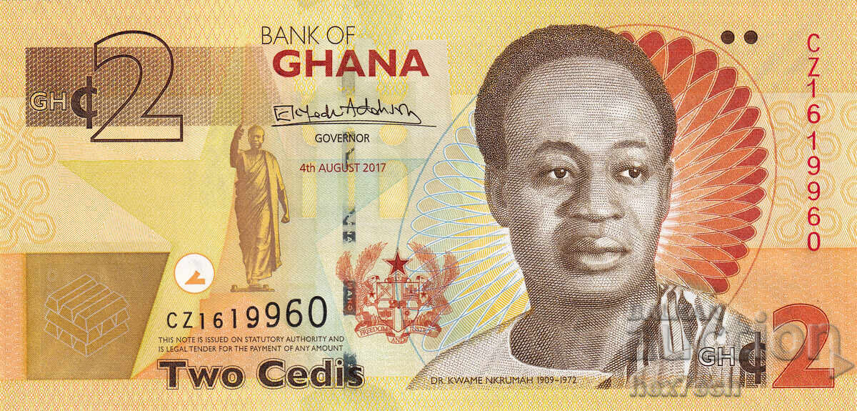 ❤️ ⭐ Ghana 2017 2 cedi UNC noua ⭐ ❤️ cu preț € 3.49 | 6.83 BGN