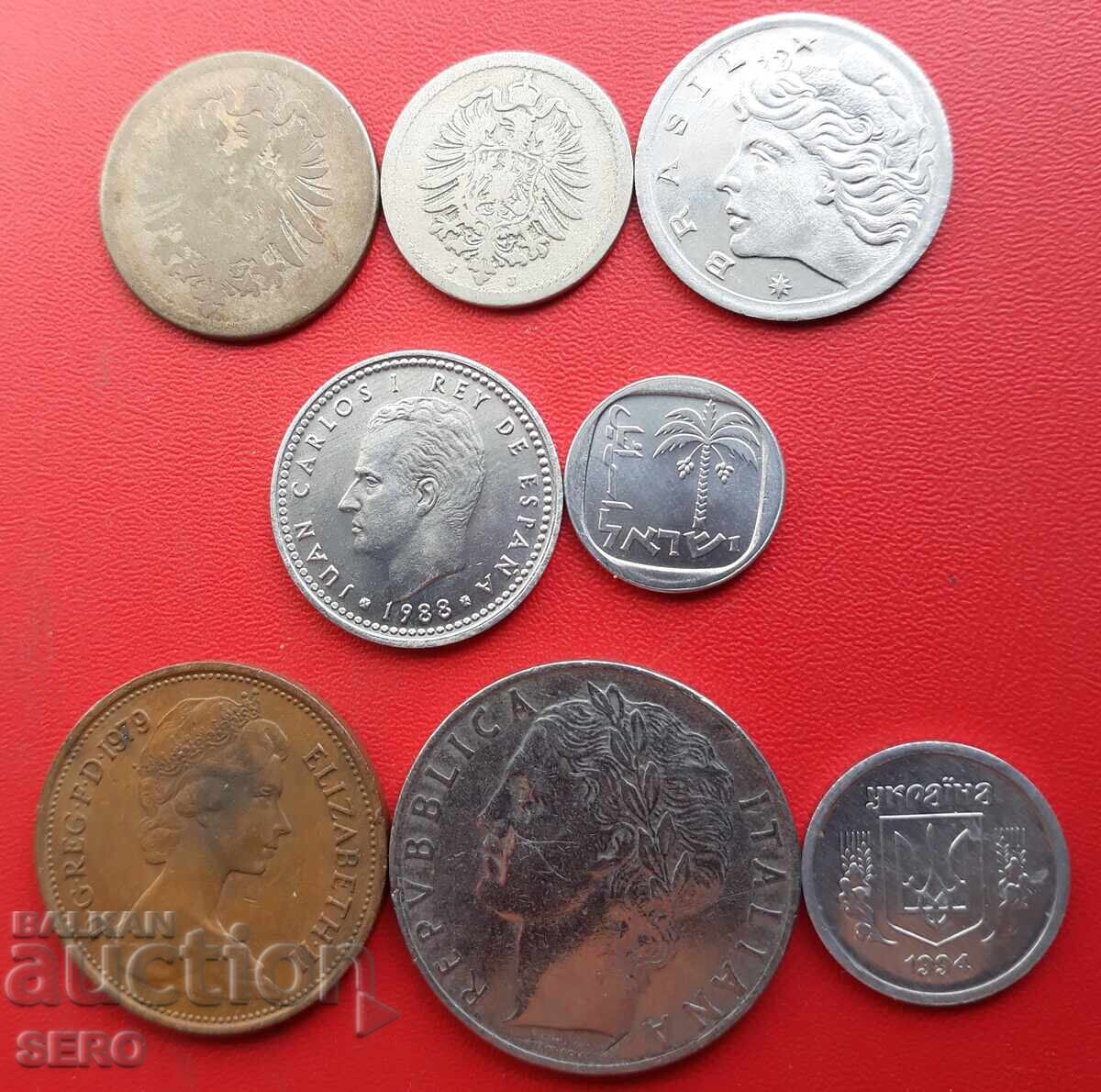 Смесен лот от 8 монети с цена € 0.51 | 1.00 лв.