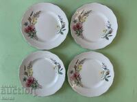 Set of English plates