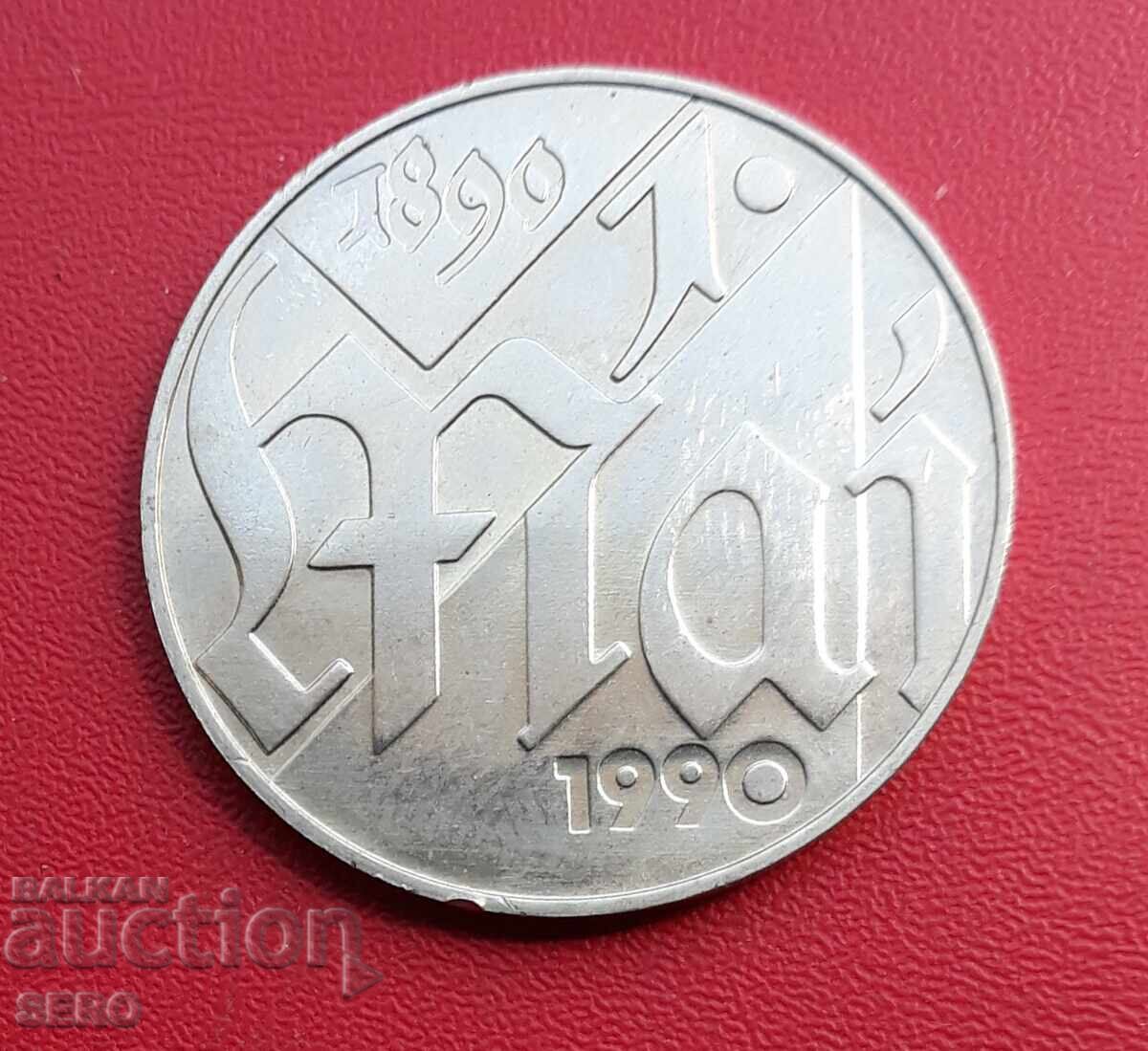 Германия-ГДР-10 марки 1990-100 г. ден на труда-1 май с цена € 3.00 | 5.87 лв.