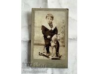 Fotografie veche pe carton Adolf Wolfram Veliko Târnovo