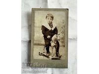 Fotografie veche pe carton Adolf Wolfram Veliko Târnovo