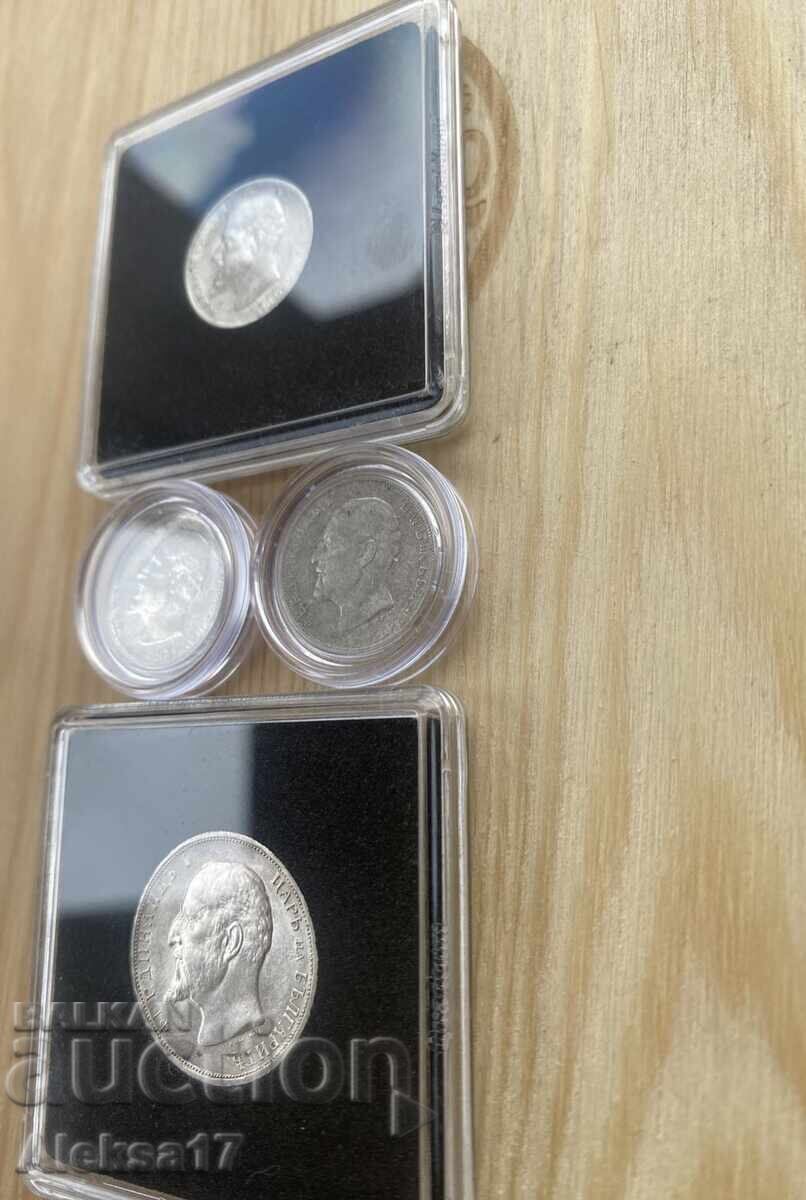 Lotul nr. 13 Monede 1 Lev și 50 Stotinki 1913 Bulgaria - 6