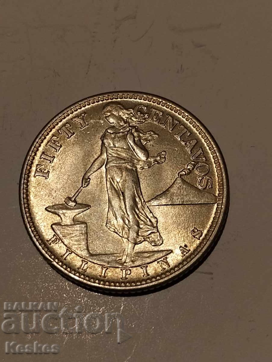 Livrarea Filipine 50 centavos 1944