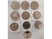 Lot de 10 monede jubiliare diverse
