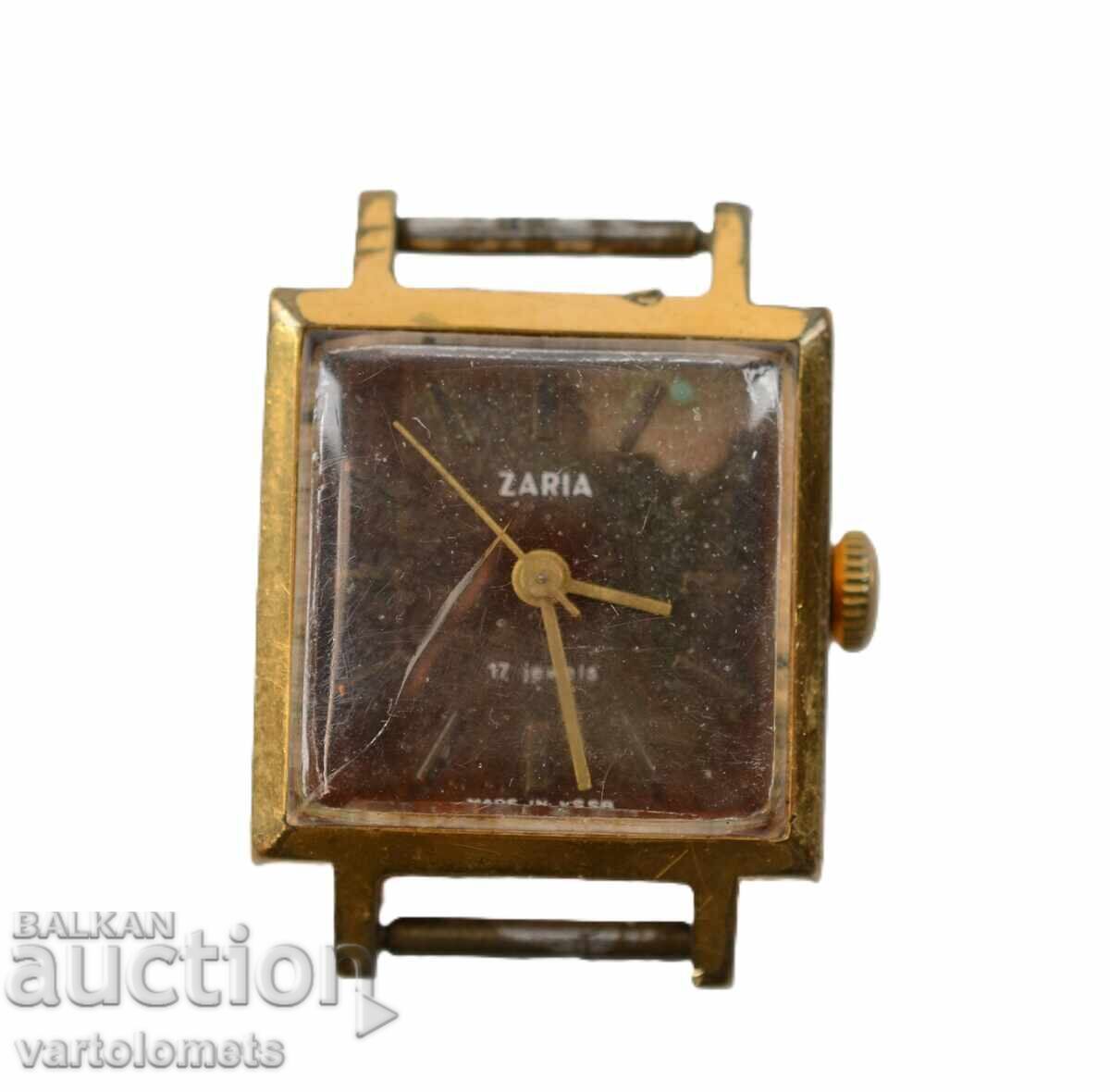 Women's watch ZARYA USSR gold plated 10 Mk - works
