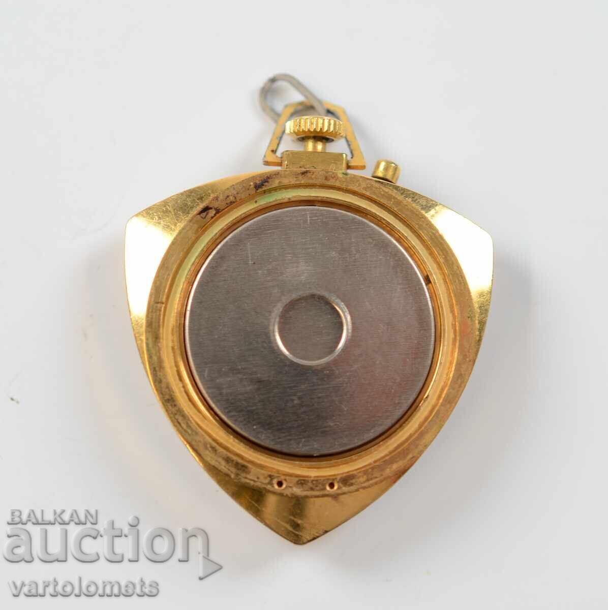 Women's necklace watch ZARYA USSR gold plated 5 microns - working - 5