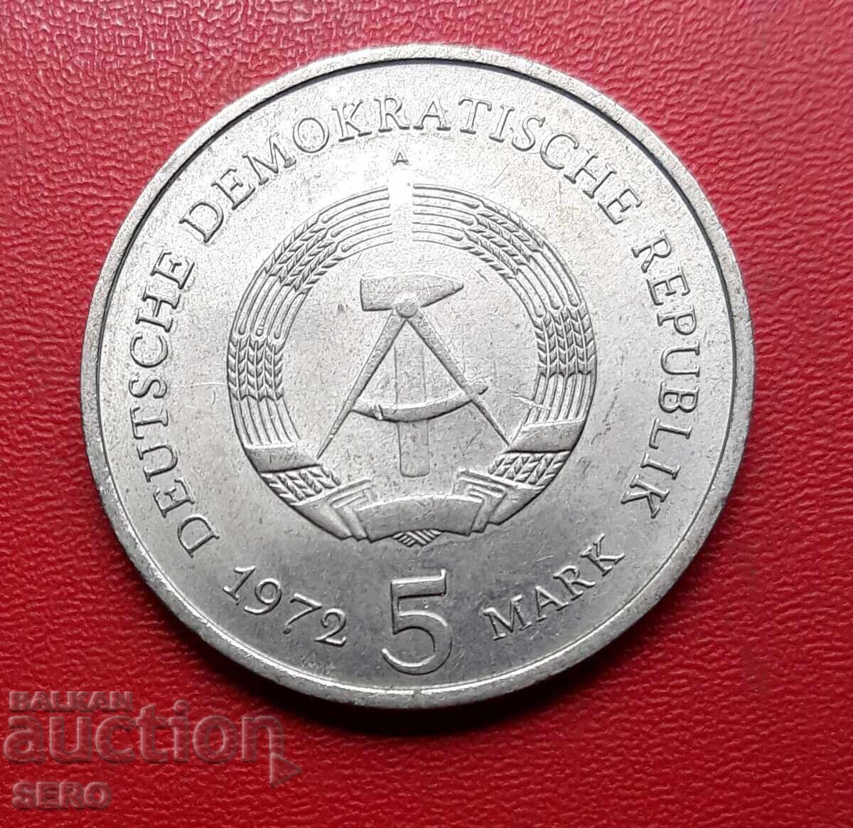 Германия-ГДР-5 марки 1972 с цена € 1.01 | 1.98 лв.