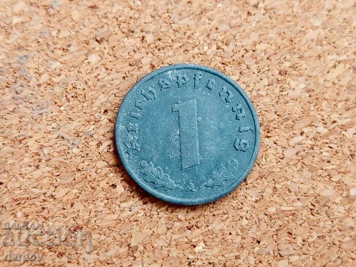 Германия 1 пфениг, 1943 г.