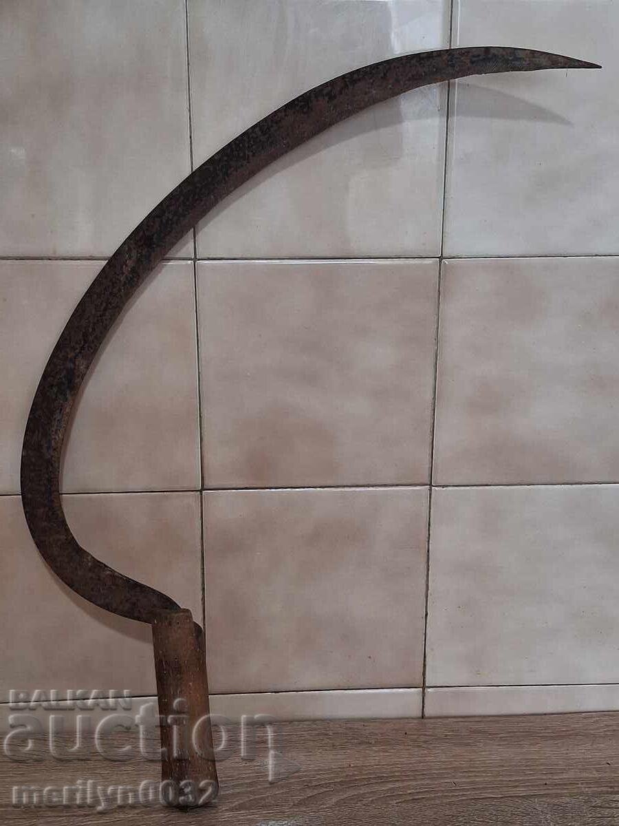 Old scythe sickle, blade, wrought iron with price € 19.83 | 38.78 BGN Old scythe sickle, blade, wrought iron with price € 19.83 | 38.78 BGN