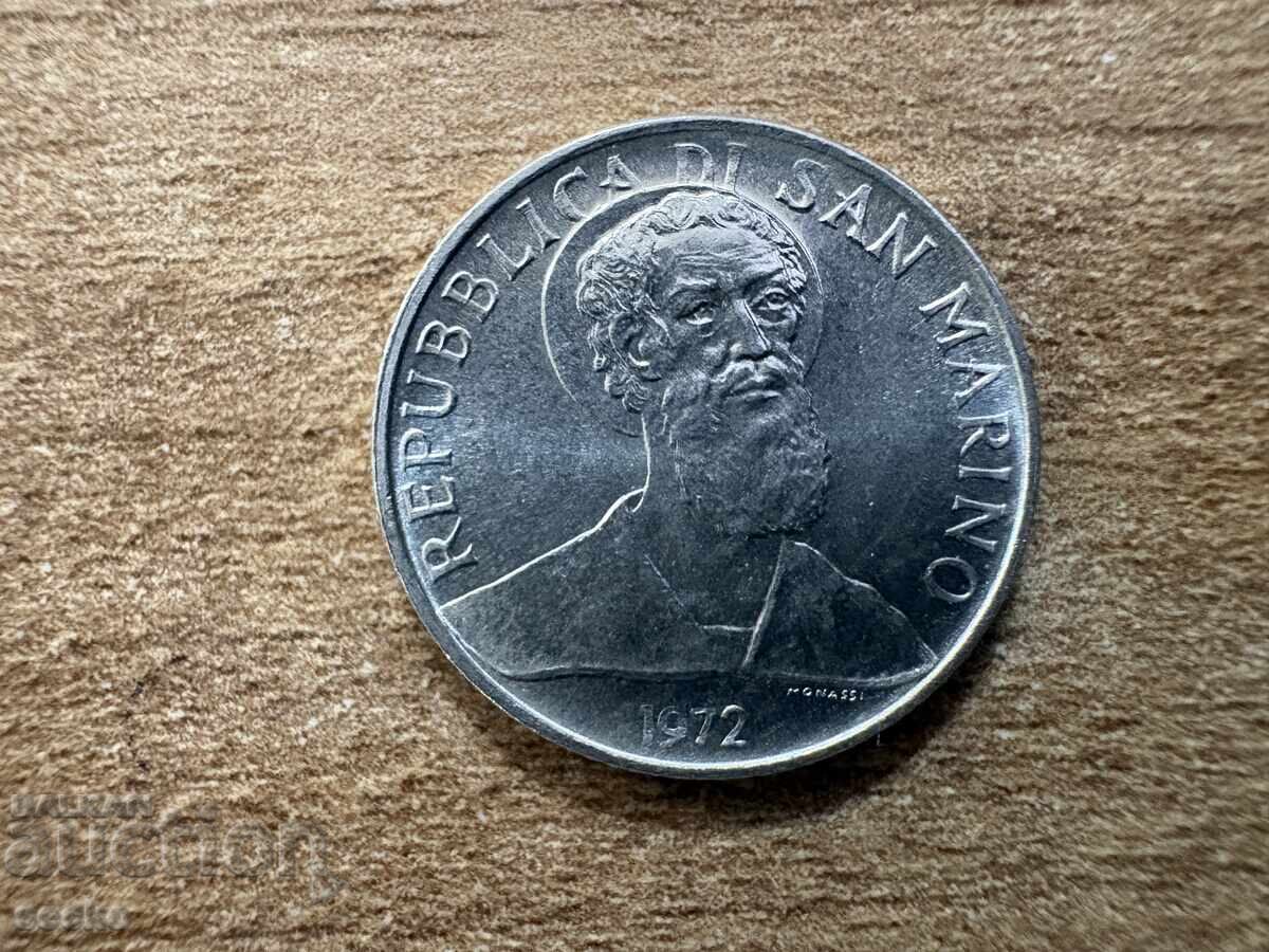 Σαν Μαρίνο - 2 λίρες (1972) με τιμή € 1.30 | 2.54 BGN