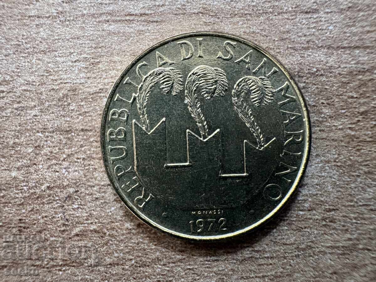 San Marino - 20 lire (1972) cu preț € 1.60 | 3.13 BGN San Marino - 20 lire (1972) cu preț € 1.60 | 3.13 BGN