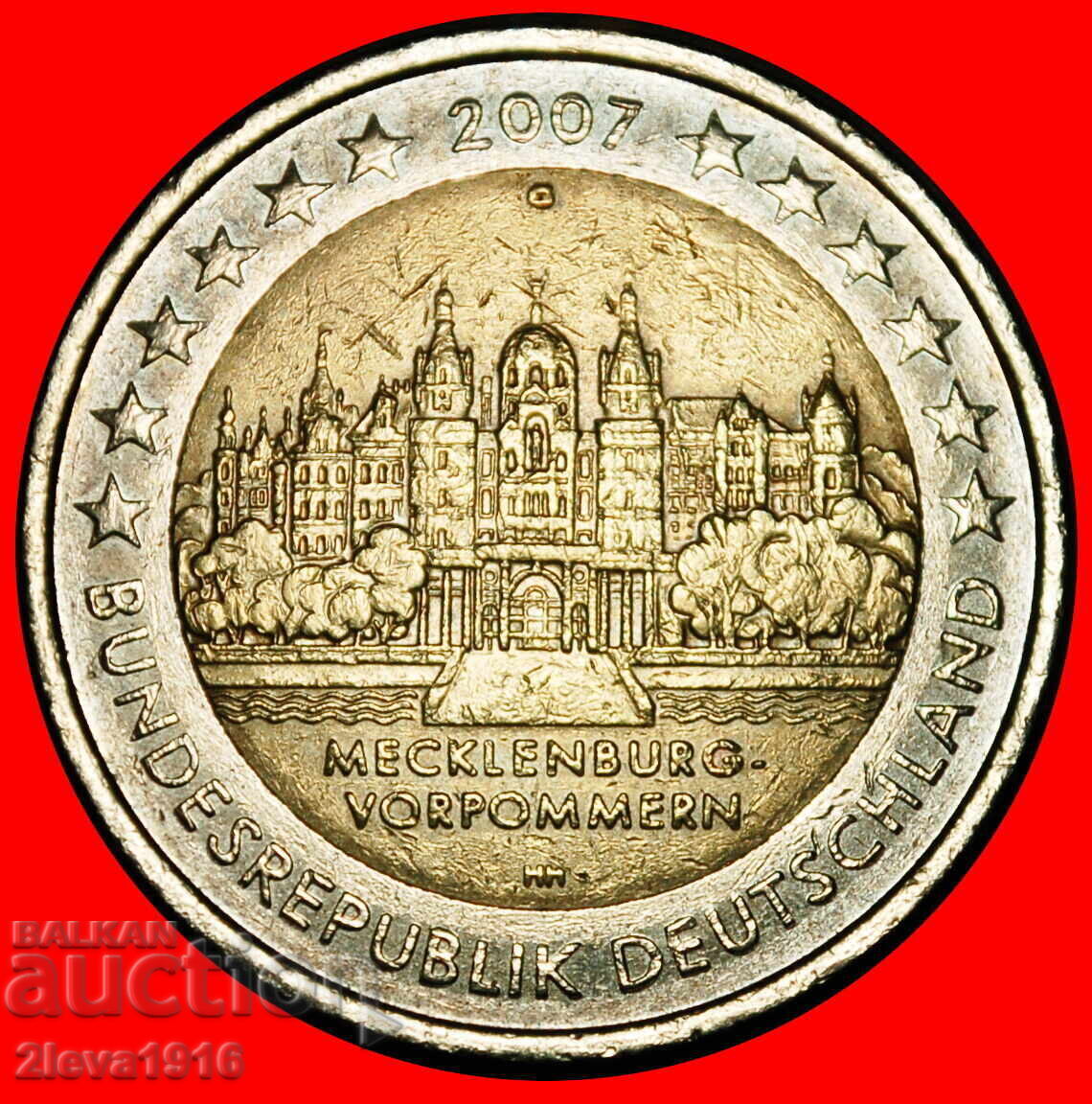 MECKLENBURG-POMERANIA: GERMANIA ★ 2 EURO 2007G BADEN-WÜRTTEMBERG