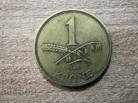 Дания - 1 крона (1942)