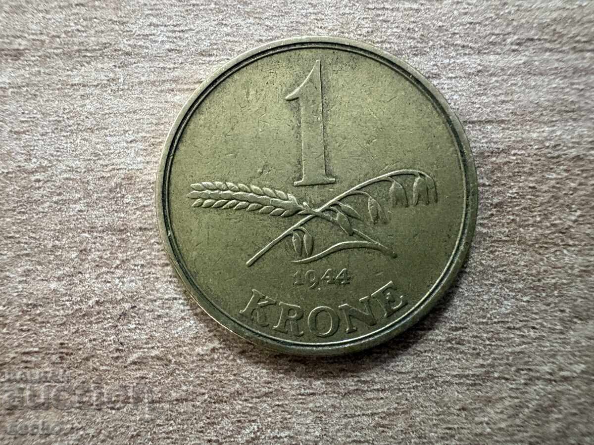 Дания - 1 крона (1944)