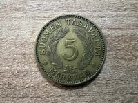 Finlanda - 5 marci (1931)