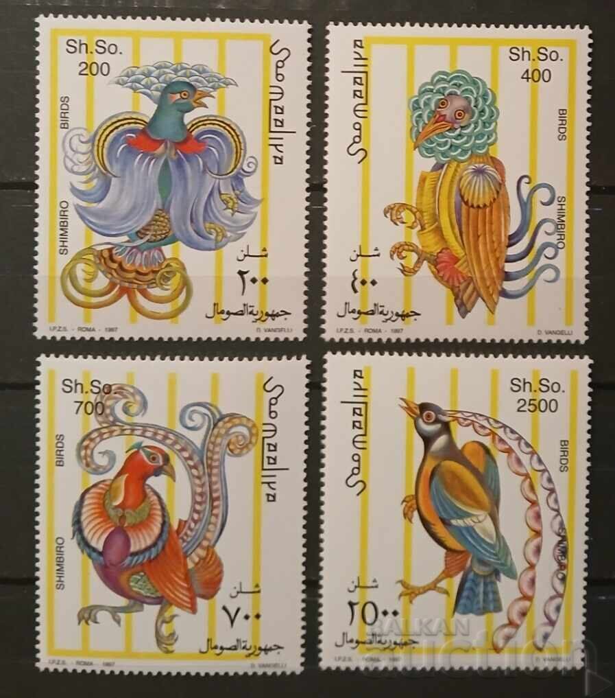 De la 1 cent Somalia 1997 Păsări 8.75 € MNH