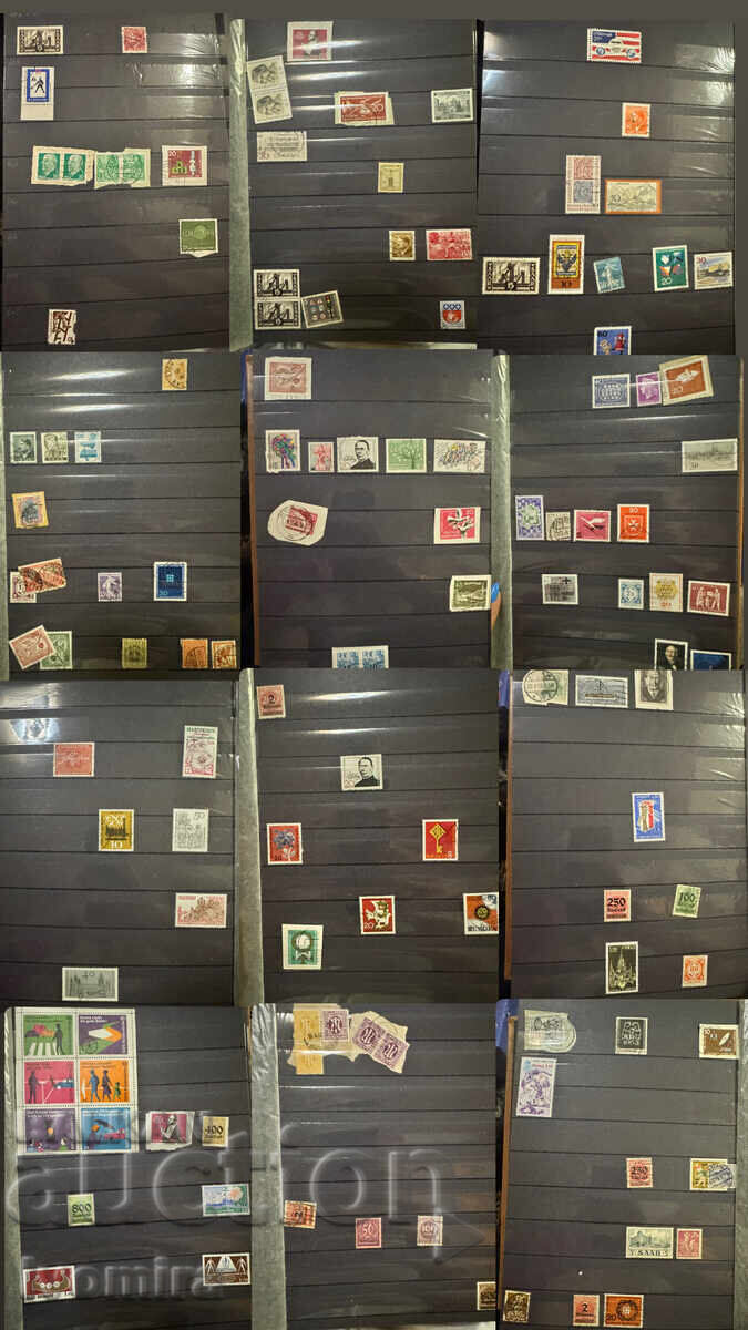 Colecție mare de timbre poștale vechi
