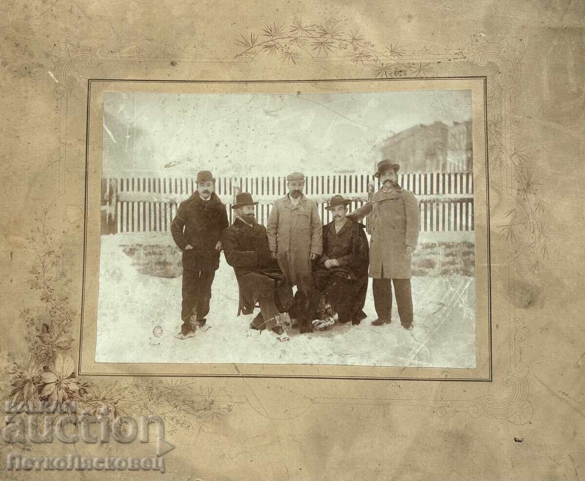 Old photo cardboard