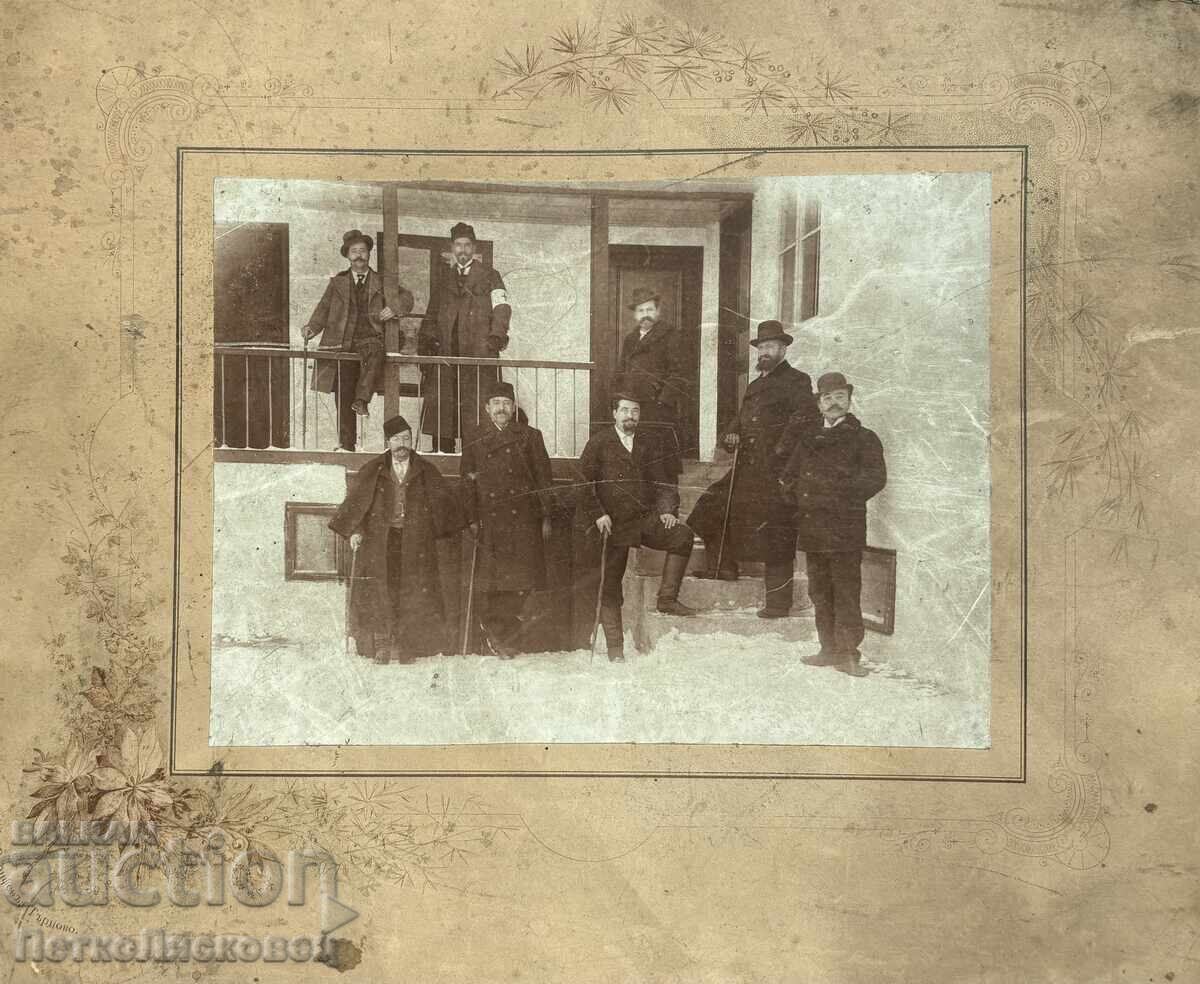Old photo cardboard