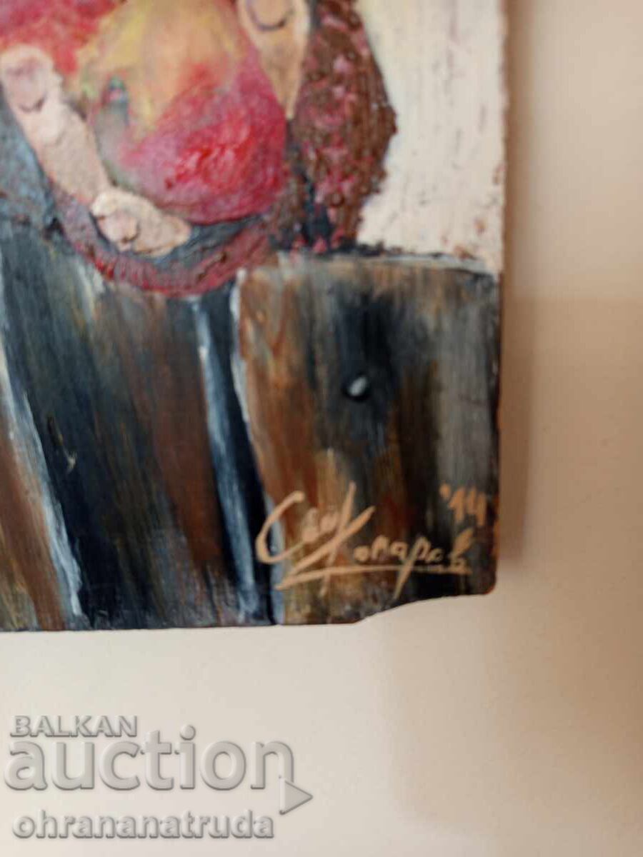 Oil painting on wood with price € 130.00 | 254.26 BGN