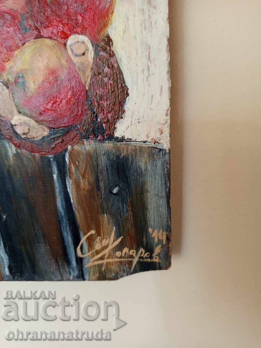 Auction  Oil painting on wood