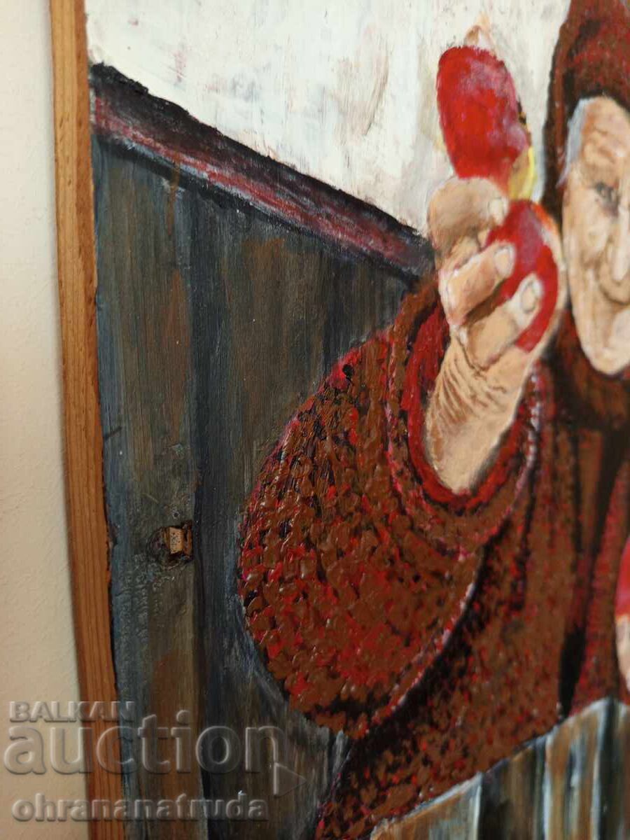 Oil painting on wood - 5