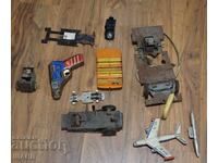 Jucării vechi din metal pentru piese pistol spațial mașini avioane