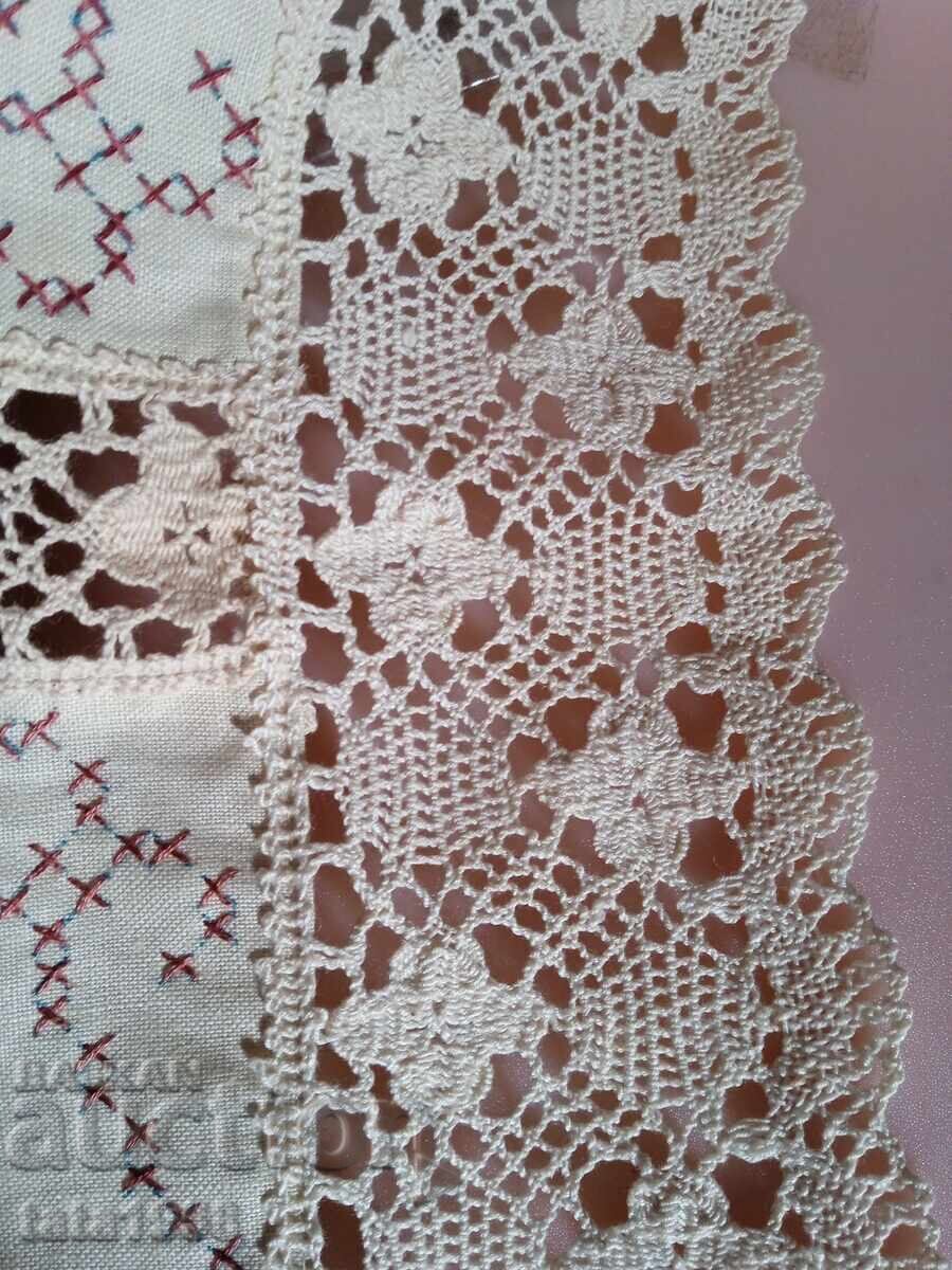 Licitație Față de masă lucrată manual 164 * 125 cm vintage