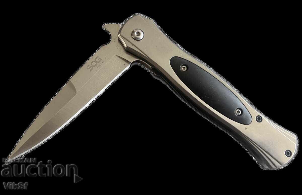 SOG folding semi-automatic knife - 90x205 mm with price € 10.25 | 20.05 BGN SOG folding semi-automatic knife - 90x205 mm with price € 10.25 | 20.05 BGN