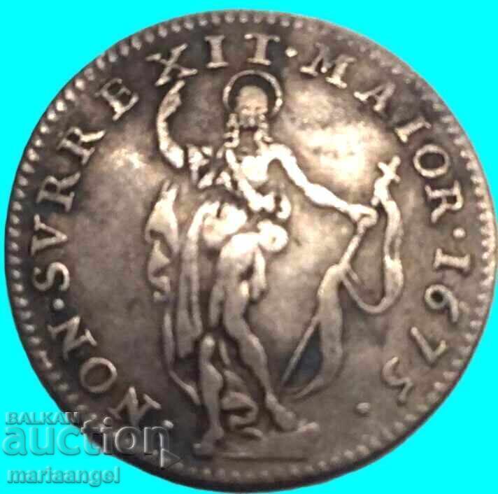 Аукцион 10 солди 1675 Италия Дожи Биенале (1637-1797) сребро Аукцион 10 солди 1675 Италия Дожи Биенале (1637-1797) сребро