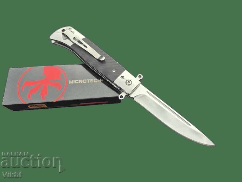 Cuțit semiautomat pliabil Microtech -105x225 cu preț € 10.25 | 20.05 BGN Cuțit semiautomat pliabil Microtech -105x225 cu preț € 10.25 | 20.05 BGN