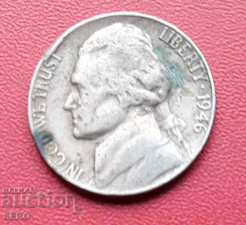 САЩ-5 цента 1946 с цена € 0.20 | 0.39 лв. САЩ-5 цента 1946 с цена € 0.20 | 0.39 лв.