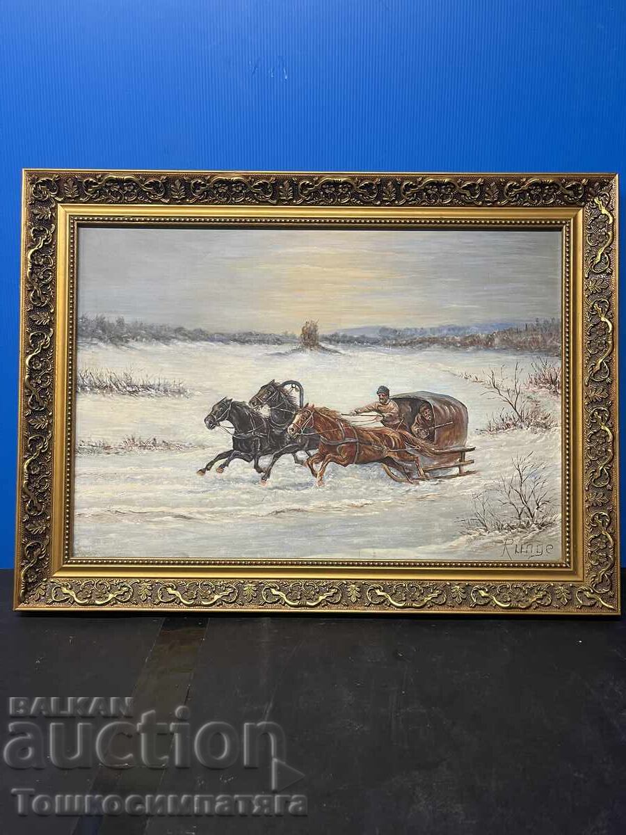 Картина върху фазер-“Руска тройка” - 7 Картина върху фазер-“Руска тройка” - 7