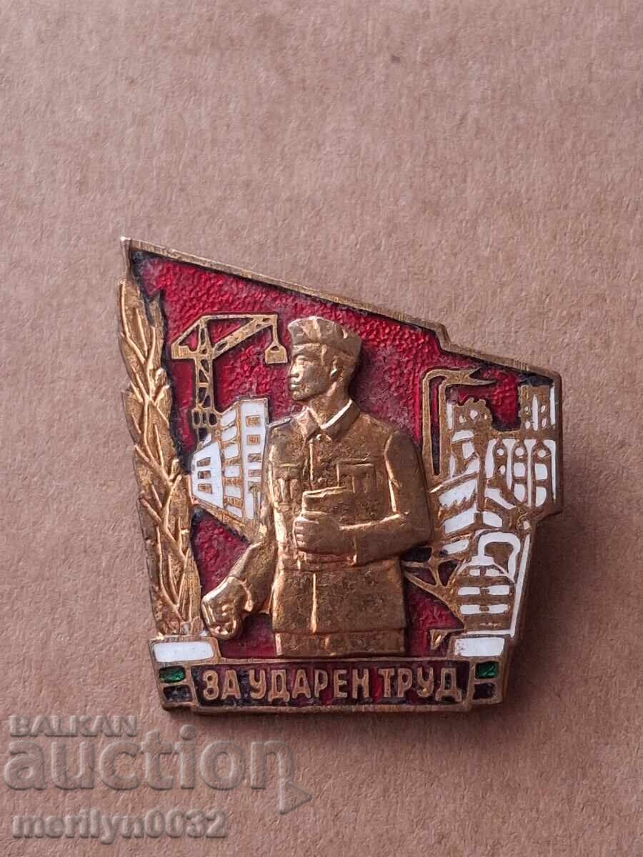 Auction  Breast badge For Shock Work GUSB medal badge