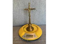 Old table bronze cross