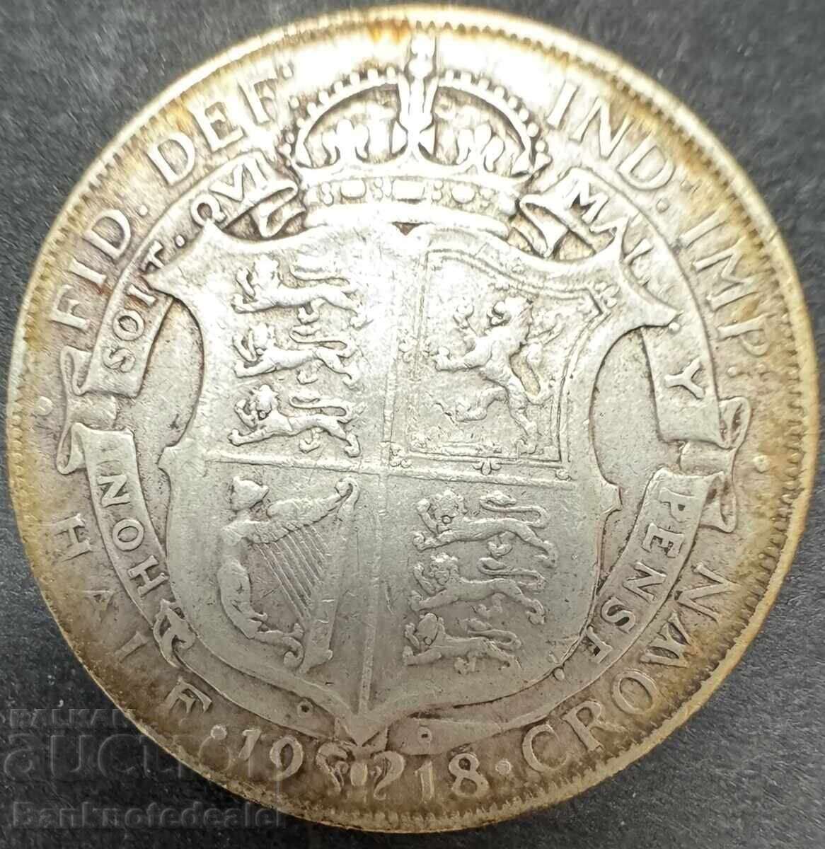 England  Halfcrown 1918 George V silver с цена € 30.00 | 58.68 лв.