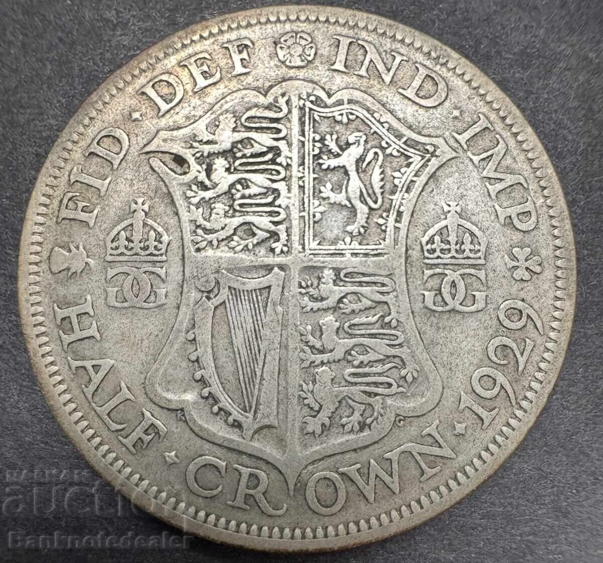 Αγγλικό Halfcrown 1929 Γεώργιος Ε' Ασημένιο