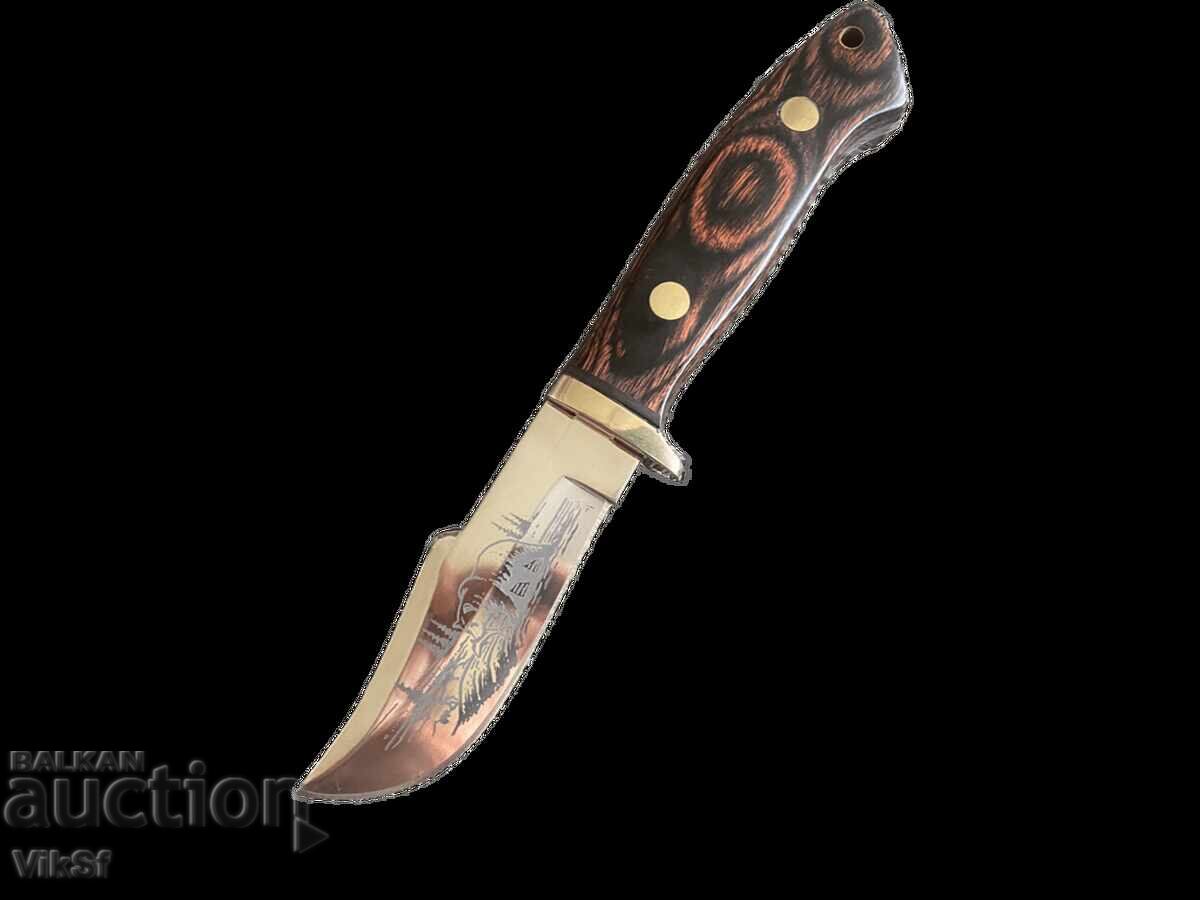 Κυνηγετικό μαχαίρι MEDVED’ 80x190 mm - ατσάλι 65x13 - 6