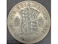 Halfcrown Anglia 1940 George VI Argint