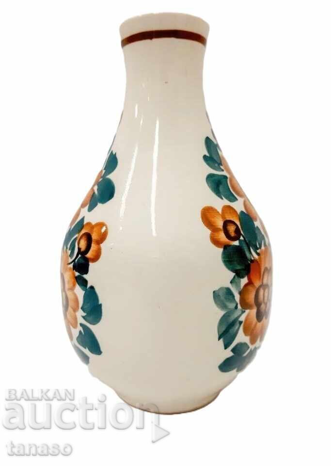 Licitație Sticlă/vază pictată manual KOŁO Poland – model 997, ceramică Licitație Sticlă/vază pictată manual KOŁO Poland – model 997, ceramică